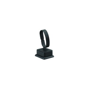 Deluxe Black Leatherette Watch Stand - 105mm