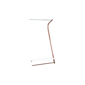 Inverso Copper Add-On Wall Bays - 1 White Shelf - 175 x 103 x 37cm