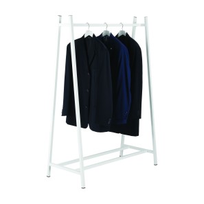 White A-Frame Folding Clothes Rail - 142cm