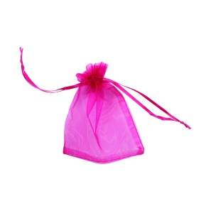 Fuchsia Pink Organza Gift Bags