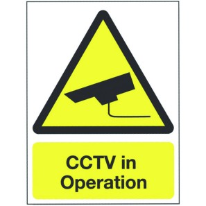 CCTV in Operation Wall Signs
