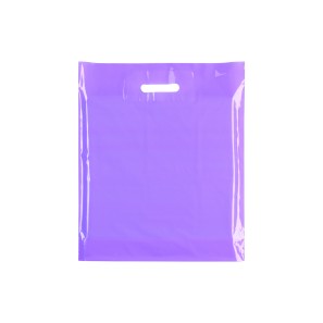 Lilac Classic Gloss Plastic Carrier Bags