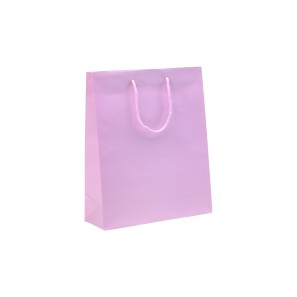 Pale Pink Laminated Matt Paper Carrier Bags