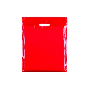 Red Classic Gloss Plastic Carrier Bags