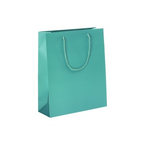 Sea Green Laminated Matt Paper Carrier Bags