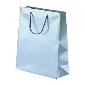 Silver Laminated Gloss Paper Carrier Bags
