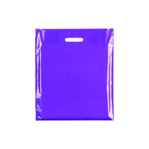 Violet Classic Gloss Plastic Carrier Bags