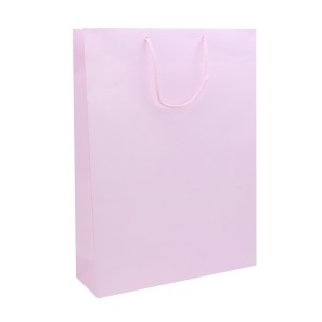 Pale Pink Kraft Paper Carrier Bags