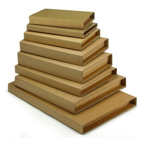 Brown Wraparound Boxes With Adhesive Strips