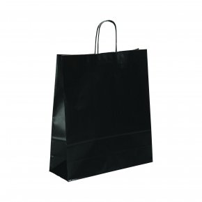 Black Paper Carrier Bags