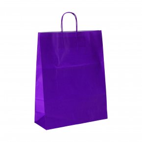 Purple Paper Carrier Bags