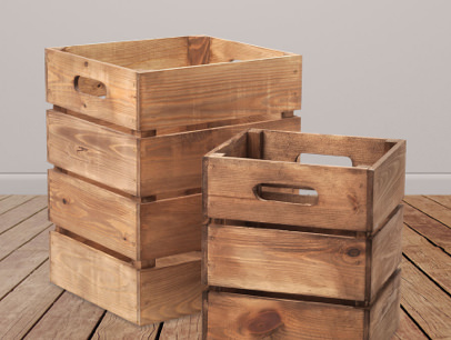 Sustainably Sourced Display Crates