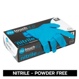 Blue Disposable Nitrile Gloves x 100 S M L