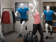 Furniture and Mannequins for sports shops