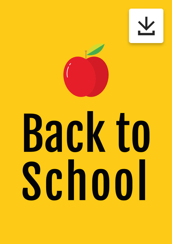 Download your free back to school posters - exclusively from morplan.com