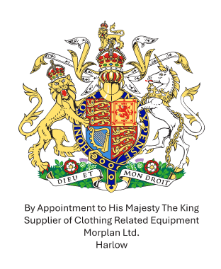 Morplan are proud holders of Royal Warrant - supplying clothing related equipment to His Majesty The King